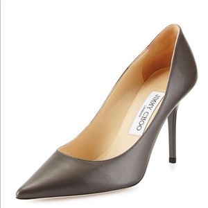 Authentic Jimmy Choo "Agnes" leather pumps